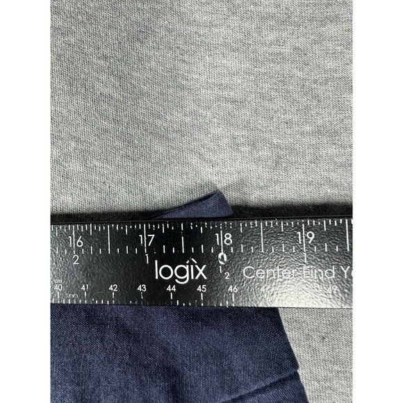 J. Jill Pants Cropped Black Blue‎ Stretch Cotton Side Zip Petite Sz 16P - Picture 5 of 7